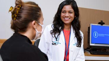 An MSK doctor and patient in conversation